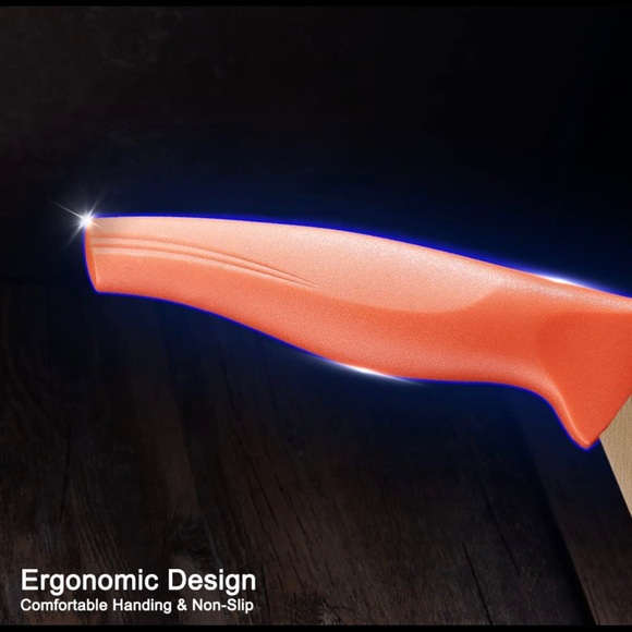 Orange Professional Kitchen Knife Chef Set, Kitchen Knife Set Stainless Steel, - Picture 7 of 7